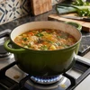 Emaliuotas KETUS PUODAS Indukcinis orkaitės grilis HAGE 4L 24 cm Alyvuogių