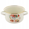 Emaliuotas puodas 2.7L 18cm ROMANO Emalia Pleszew indukcinės tradicinės dujos
