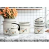 Emaliuotas puodas 5L 22cm Indukcinės dujos Dideli konservai Sriuba Igmar Strelitzia