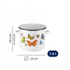 Emaliuotas puodas 7L 22cm Indukcinės dujos Didelis konservai Sriuba Igmar Butterflies