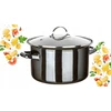 Emaliuotas puodas BANQUET METALIC Juodas 24cm, dovana 3,7L GAMINTI