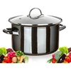 Emaliuotas puodas BANQUET METALIC Juodas 26cm, 6 L GAMINTI, didelis