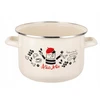 Emaliuotas puodas Emalia Pleszew Allo 22 cm 6L baltas didelis indukcinis