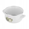 Emaliuotas puodas Emalia Pleszew Arti 16 cm 2L baltas, dujų indukcija