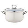 Emaliuotas puodas Emalia Pleszew Bliss 22 cm 4,8L kremo indukcinės dujos