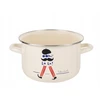 Emaliuotas puodas Emalia Pleszew Parisio 20 cm 4,2L baltas indukcijai