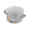 Emaliuotas puodas Emalia Pleszew Staffio 18 cm 2,6L su dangteliu, indukcinis