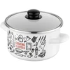 Emaliuotas puodas Kitchen Baltas Emalia Pleszew 18 cm, 3 L