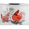 Emaliuotas puodas Pyza Rubinka Emalia Pleszew 20 cm 4L baltos indukcinės dujos