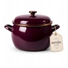 Emaliuotas puodas su dangčiu 24cm 7,5L indukcinės dujos Metalac Bordo Princ