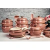 Emaliuotas puodas su dangčiu 24cm 7,5L ir Metalac Mocha Mousse