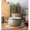 Emaliuotas puodas su dangteliu, dujų indukcija 20 cm Altom Design taupe 2,7 l