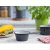 Altom Design Emaliuotas puodas su rankena, indukcinis puodas, Silesia, pilkai dėmėtas, 0,45l