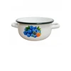Emaliuotas puodas su rankenomis Puodas 1,5 L 16 cm Indukcinės dujos Igmar Blueberry