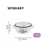 Emaliuotas puodas su rankenomis Puodas 1,5 L 16 cm Indukcinės dujos Igmar Lavender