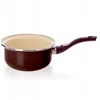 Emaliuotas puodas, tradicinis puodas ilga rankena, 16 cm, 1L