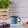 Emaliuotas puodelis indukcijai, dujinis indas, Altom Design, šalavijas, 0,45 l