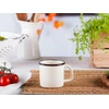 Emaliuotas puodelis Silesia 9 cm, 0.45 L, kremas