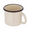 Emaliuotas puodelis Silesia 9 cm, 0.45 L, kremas