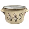 ENAMEL PLESZEW Emaliuotas puodas su dangteliu 22 cm 5,6 l indukciniam GĄSKI
