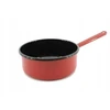 Enger EMALINIS PUODAS SU RANKENE ANT KOJŲ RAUDONA 12cm 600ml 1vnt