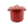 Enger PUODAS + DANGAS EMALINIS RAUDONAS 21CM 1vnt
