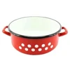 Enger RAUDONAS DEKORATYVINIS EMALINIS PUODAS 17CM 1,6L 1vnt