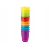 Ernesto XXL patvaraus plastiko puodelių rinkinys, 12 vnt, spalvotas, 220 ml