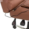 Escal FOTEL biurowy su funkcija MASAŻU su podnóżkiem ekoskóra ruda relax LP100BR