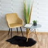 Escal Minkšta aksominė kėdė svetainei, BEIGE, patogi kaušinė kėdė 089