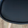 Escal SVETAINĖS KAMBARIO VALGOMO KĖDĖ Juodas Loft Bucket STILINGA Premium EKO ODA
