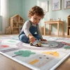 Eureka Home DYWAN DZIECIĘCY DROGA ULICA ULICE DO POKOJU DZIECKA ANTYPOŚLIZGOWY 80X120