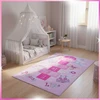Eureka Home KILIMAS MERGAITEI, VAIKŲ KLASĖ, ROŽINĖS, VAIKŲ KAMBARIO 80X120 CM