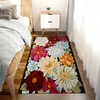 Eureka Home Kiliminės gėlės bijūnai aksomas plaunamas 80x120 spalvų neslystantis veliūras 120