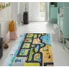 Eureka Home VAIKŲ KILIMAS KELIŲ GATVĖS VAIKŲ KAMBARIUI, ANTISLIDYMAS 80X120