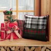 Eurofirany Užvalkalas na poduszkę jasiek świąteczna SANTA 45x45 nowoczesna grotelės velvet