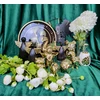 Ewax SKARBONKA CERAMICZNA ŁABĘDŹ Auksinė Z KORONĄ 16 CM