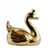 Ewax SKARBONKA CERAMICZNA ŁABĘDŹ Auksinė Z KORONĄ 16 CM