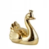 Ewax SKARBONKA CERAMICZNA ŁABĘDŹ Auksinė Z KORONĄ 16 CM