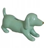 Ewax Skarbonka Jamnik ceramiczny miętowy ze złotym noskiem 19x10 cm