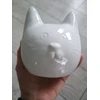 Ewax Skarbonka kot balta keramikinė 12 cm