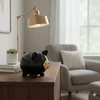 Ewax SKARBONKA ŚWINKA CERAMICZNA Juoda Auksinė NOSEK Didelė NA PREZENT GLAMOUR
