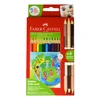 Faber-castell 15 spalvų trikampės mokyklinės kreidelės (su odos atspalviais)