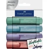 Faber-castell 1546 Metallic Creative Studio žymekliai, 4 vnt.