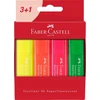 Faber-castell 1546 žymeklis, 4 spalvos, super fluorescencinis