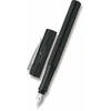 Faber-Castell Grip 2011 fountain pen, nib width F, ink mėlynas erasable, barrel colour juodas