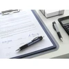 Faber-castell Grip Plus automatinis rašiklis, pilkas, mėlynas rašalas