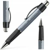 Faber-castell Grip Plus automatinis rašiklis, pilkas, mėlynas rašalas