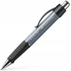 Faber-castell Grip Plus automatinis rašiklis, pilkas, mėlynas rašalas