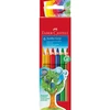 Spalvoti pieštukai Faber-Castell Grip, 6 spalvos